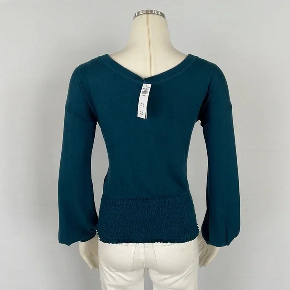 NWT Abercrombie and Fitch Teal Top X Small - Picture 8 of 10